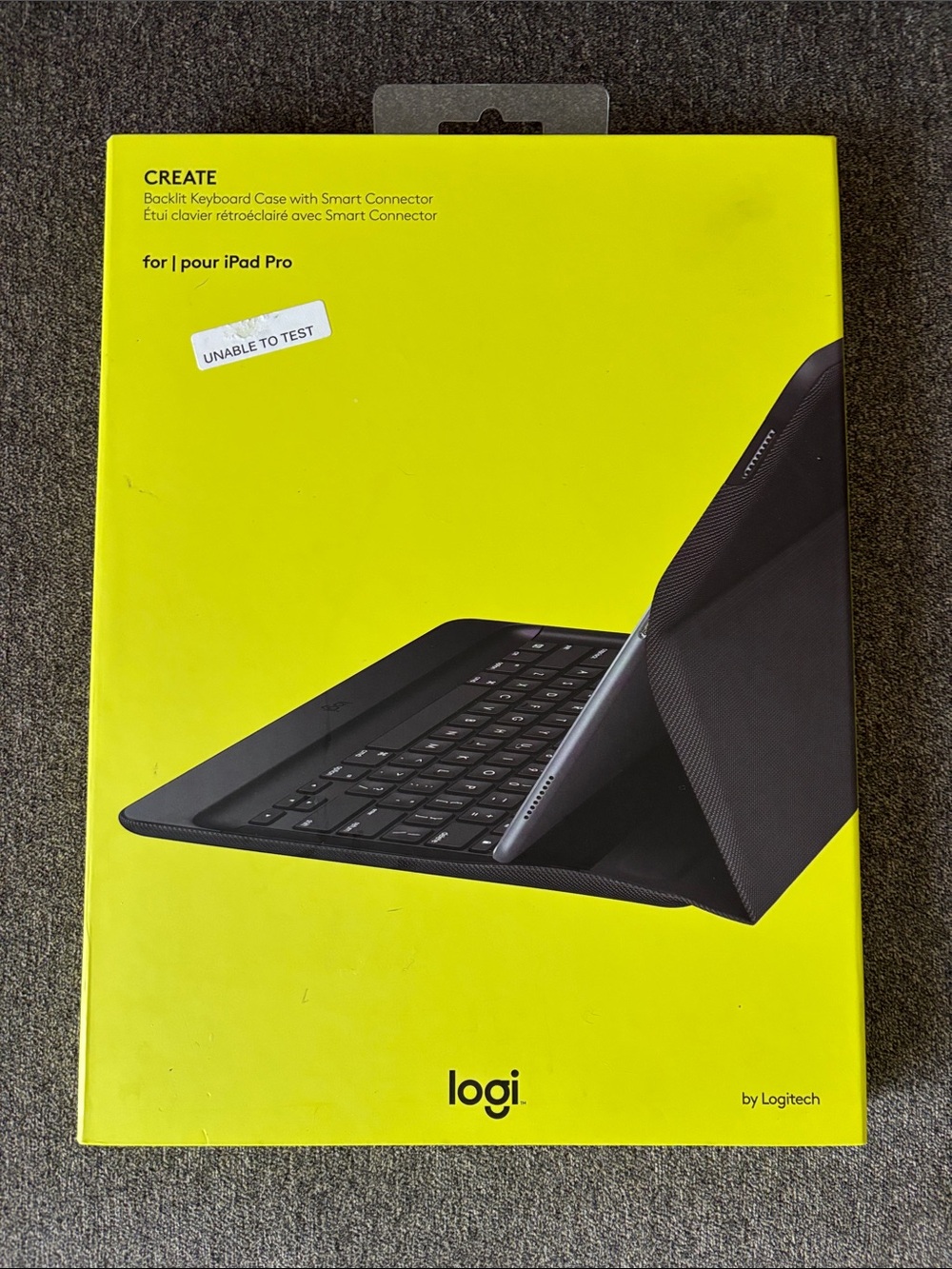 Logitech Backlit Keyboard Case for iPad Pro - Black